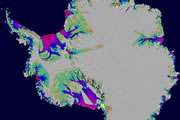 Ice depletion in the Antarctic