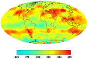 Carbon dioxide map