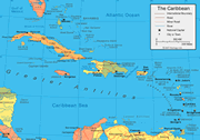 Caribbean map