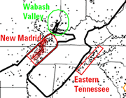 Tennessee seismic zone map