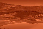 Liquid ethane lake on Titan