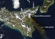 monitoring volcanoes from space
