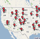 google map of highest points in each state
