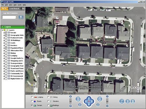 satellite photo of your house